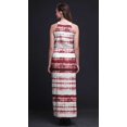 thumbnail image 4 of Bimba Tie-Dye Ladies Crew Neck Waist String Print Maxi Dress with Side Slits Summer Wear-X-Small, 4 of 6