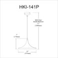 thumbnail image 2 of Pendentif Dainolite HKI-141P-BK noir mat, 2 of 3