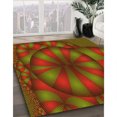 thumbnail image 3 of Ahgly Tapis Rectangulaire Lavable en Machine Intérieur Transitionnel Jaune Foncé Vert, 5 Pieds x 7 Pieds, 3 of 7