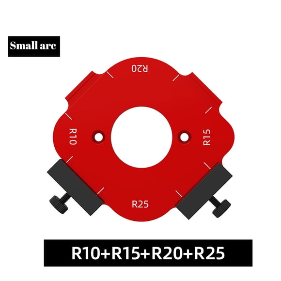 Woodworking Router Corner Template Profiling Tool for DIY Wood Cutter Arc Trimming Machine with Metal
