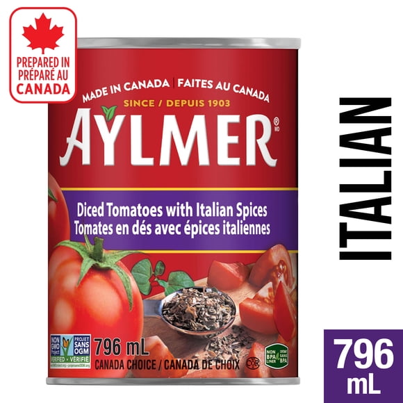 Aylmer Diced Tomatoes with Italian Spices