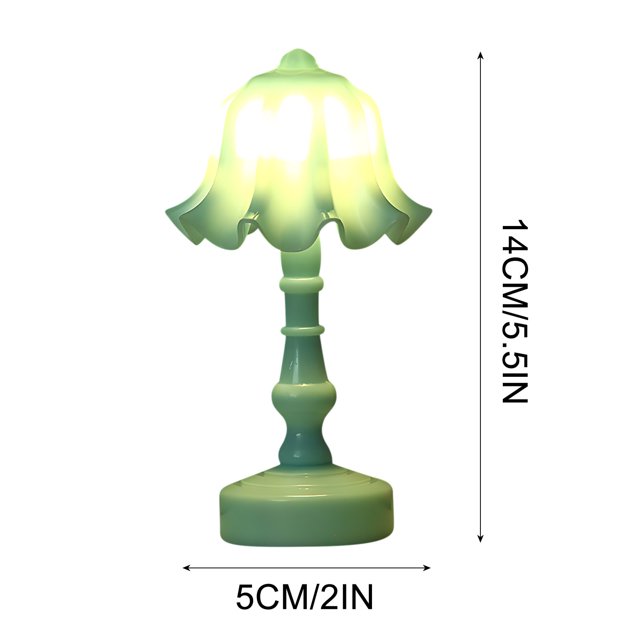 Led Lights for Bedroom, Mini Street Light Scene Table Lamp Decoration with Warm LED Glow for Desktop