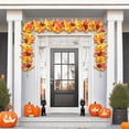 thumbnail image 4 of Guirlande Artificielle Réaliste de Maple Leaf - Vigne de Feuillage d'Automne de 1,75 m pour Récolte d'Automne, Action de Grâce, Manteau de Cheminée, Entrée, Décoration Pittoresque, 4 of 6