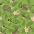 thumbnail image 1 of Ahgly Tapis d'Intérieur Lavable en Machine Carré Vert Pistache Transitionnel, 5 Pieds Carré, 1 of 7