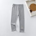 thumbnail image 2 of IROINID Deals Girls Pants Summer Pants Capri Big Rabbit Decorative Elastic Thin Children's Pants,Gray, 2 of 4