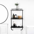 thumbnail image 3 of Era Soho Three Tier Wall Shelf, 16.14x29.76in, Matte Black, 3 of 7