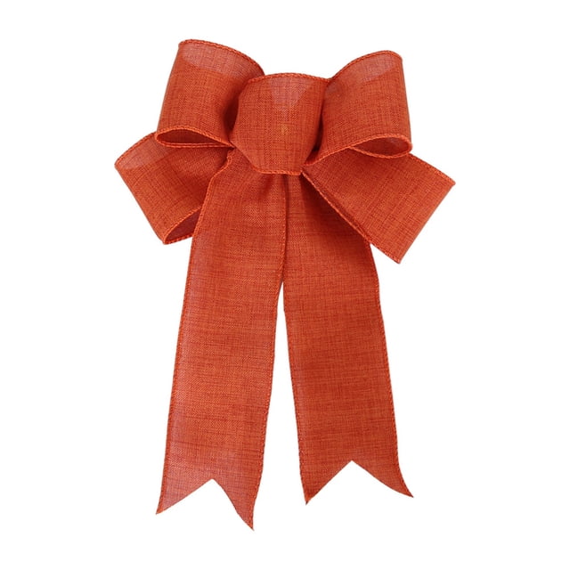 Christmas Linen Bow Christmas Wreath Decoration Bow Christmas Tree Decoration