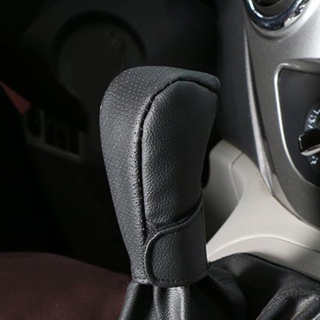 TIMIFIS Gear Shift Cover Car Gear Cover Leather Gear Cover Automatic Gear Cover Hand Sewn Gear Lever Cover Car Interior Decoration Car Accessories Other Exterior Accessories