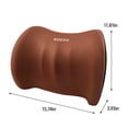 thumbnail image 3 of Car Lumbar Support Pillow - Ergonomic Memory Foam Cushion for Driving & Office, Comfortable Lumbar Relief, Breathable Design, Gray, Coffee, Pink, Light Blue, 3 of 8