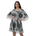 thumbnail image 1 of Moomaya Robes d'Été en Georgette Imprimée Femmes Plage Hawaïennes Mini Robes Femmes, 1 of 6