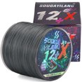 thumbnail image 1 of 12 Strands Braided Fishing Line 100m/300m PE Line 5Color Max Drag 80lb Multifilament Fishing Line Smooth for Fishing Gray 100m-0.37mm-70lb, 1 of 6