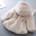 thumbnail image 5 of RXIRUCGD Manteau à Manches Longues pour Enfants à Col Rond, Bas à Manches Longues en Peluche ( Blanc, Taille : 3 Ans ), 5 of 5
