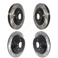thumbnail image 1 of DS-One Kit de Rotors de Frein à Disque avant Arrière Enduit Percé Fentes pour Voiture Honda Pilot Ridgeline Passport KD-100508, 1 of 11
