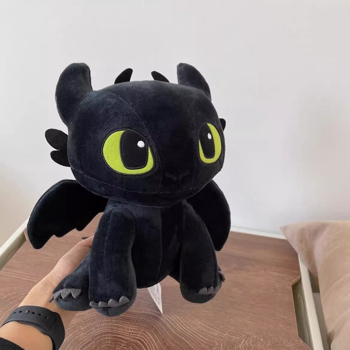 Comment Dresser Votre Dragon Peluche Toothless Dragon Noir Poupée en Peluche 25 cm