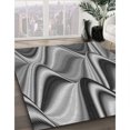thumbnail image 3 of Ahgly Tapis d'Intérieur Lavable en Machine Carré Gris Nuage Gris, 8 Pieds Carré, 3 of 7