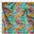thumbnail image 4 of Soimoi Orange Poly Georgette Fabric Colorful Butterfly Print Fabric by Yard 42 Inch Wide, 4 of 5