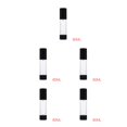thumbnail image 2 of QualitChoice Bouteille de Rangement Cosmétique Portable Vide pour Lotion, Contenant de Voyage Transparent pour le Corps, 30ml 80ml 5Ensemble, 2 of 6