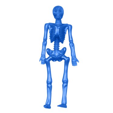 Stretchable Skeleton Figurine Halloween Toy, Elastic Rubber Party Decoration for Desk Decor, Interactive Spooky Theme Accessory