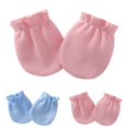 thumbnail image 2 of Baby Gloves Soft Pure Color Baby Mittens No Scratch Mittens for Newborn Baby, 2 of 10