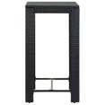 thumbnail image 2 of vidaXL Ensemble de Bar de Jardin 3 Pcs avec Coussins Poly Rotin Noir, 2 of 5