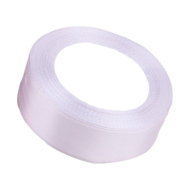 fastboy Gift Wrap Ribbon Wedding Clothes Making Supply Multi-color DIY Craft Accessories Festival Fabric Polyester Ribbons Box Ornaments White 01