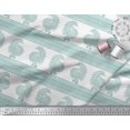 thumbnail image 2 of Soimoi Tissu Viscose Georgette Imprimé Paon au Mètre 42 Pouces de Large, 2 of 3