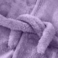 thumbnail image 3 of ZACPNCV Boys Fleece Robe Girls Hooded Bathrobe Toddlers Soft Fuzzy Robe for Kids Purple 6-7 Years, 3 of 5