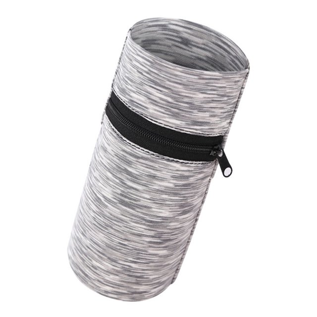 CSChome Bracelet de Sport Absorbant la Sueur Grande Capacité Fermeture Éclair Poche de Course