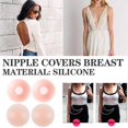 thumbnail image 3 of COD 1Pairs Silicone Nipple Cover Lift Up Bra Sticker Adhesive Invisible Bras Chest Patch For, 3 of 8