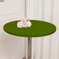 thumbnail image 1 of ORUYROP 2-Pack Cocktail Round Table Topper Cap Spandex Fitted Stretch Cocktail Tablecloth Tight Stretchable Elastic for Weddings Banquets Events Parties Restaurants(Size:120cm,Color:Blackish G, 1 of 7
