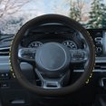 thumbnail image 3 of FH Group Genuine Leather Lace-Up Steering Wheel Cover - Yellow, 3 of 5
