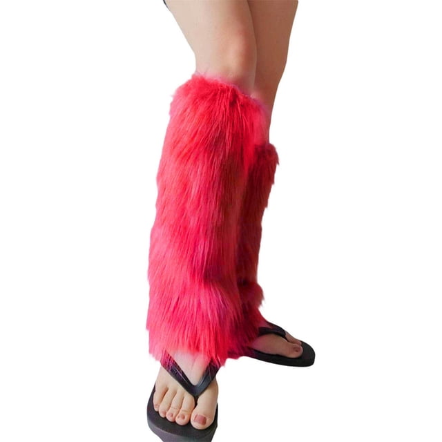 Furry Boot Cover Imitation Socks Shoe Cover Leg Cover Long Foot Cover Women's Leg Warmers Warm and Slim