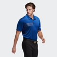 thumbnail image 2 of Adidas Mens 3-Stripes Chest Polo, M, Collegiate RoyalGrey Three, 2 of 7