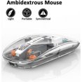thumbnail image 4 of Wireless Bluetooth Mouse Tri-Mode (BT5.1+2.4GHz) USB C Rechargeable Computer Mouse Full Transparent Silent Mouse with USB Receiver & Type C Adapter for Laptop/Mac/iPad, 4 of 7