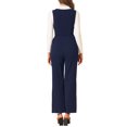 thumbnail image 3 of Unique Bargains Women's Casual Wide Leg Rompers Pockets Knit Overalls Jumpsuit, 3 of 6