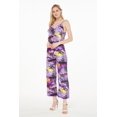 thumbnail image 5 of Combinaison Hawaïenne à Bretelles avec Poches pour Femmes en Violet Coucher de Soleil 2TG, 5 of 5
