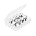 thumbnail image 3 of lionlar 8 Pieces Guitar Picks Metal Finger Picks Adjustable Thumb Finger Picks Set Thumb Argent, 3 of 9