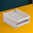 thumbnail image 5 of COFEST Refrigerator Eggs Storage Box Kitchen Eggs Carton Storage and Organization Box Large Capacity Special Eggs Tray Drawer Type Eggs Carton White, 5 of 5