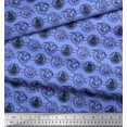 thumbnail image 2 of Soimoi Silk Fabric Bird,Fish & Ship Ocean Decor Fabric Printed Yard 42 Inch Wide, 2 of 3