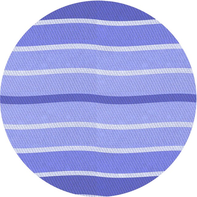 Ahgly Company Tapis Rond Lavable en Machine Intérieur Jeans Transitionnels Bleu, 6 Pieds Rond