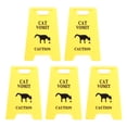 thumbnail image 2 of 5 Pcs Panneau Amusant de Vomissements de Chat, Construction Robuste en ABS Étanche Design Unique Indicateur d'Avertissement de Vomissements pour Animaux de Compagnie pour Collègues de Bureau 2.64 X 3.94 Po, 2 of 7