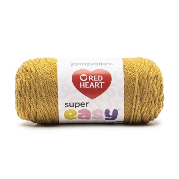 Laine acrylique super épaisse Red Heart® Super Easy™ n° 6, Or, 250 g (8,8 oz), 216 m (238 yards)