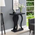 thumbnail image 1 of Convenience Concepts Newport Table Console en Éponge B avec Tablette, Noir, 1 of 2