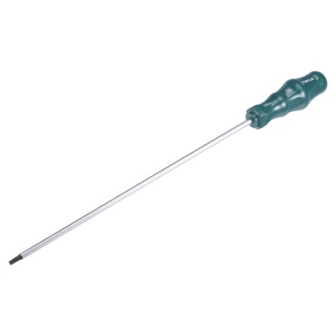 Unique Bargains T25 Magnetic Torx Screwdriver 11.8' CR-V Round Shaft Non-Slip Green TPU Handle