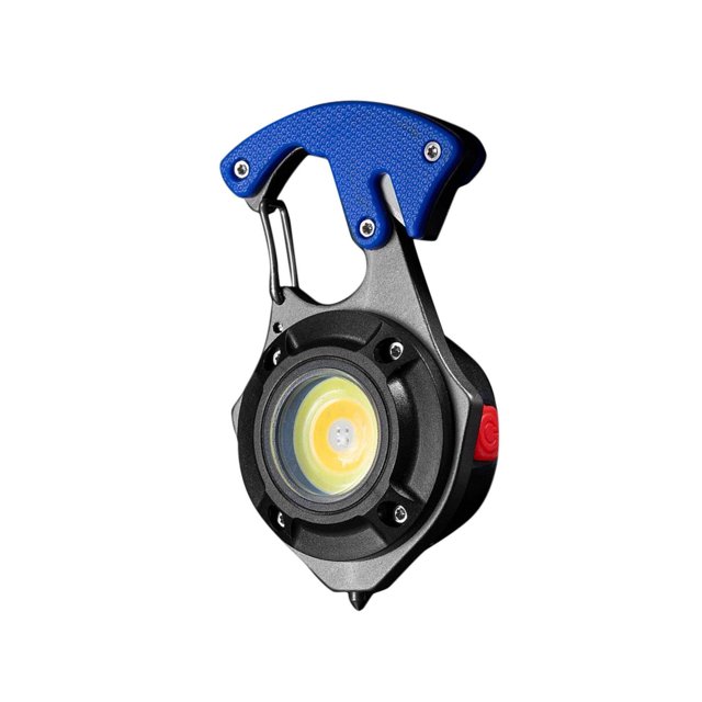 pitrice Porte-Clés Portable Lampe Torche Imperméable pour la Marche en Intérieur Pêche Bleu