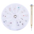 thumbnail image 1 of 24Pcs Dangle Nail Art Charms Pendants with 1Pcs Nail Piercing Tool Hand Drill, 1 of 5