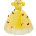 thumbnail image 1 of Girls Princess Dress with Butterflies 5 Layers Fancy Dress Up Costume, 1 of 3