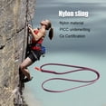 thumbnail image 2 of VONKY Rock Climbing Rope Professional Simple Safety Sling Sturdy Safe Webbing Fall Prevention Protection Gear for Body Protecting Purple Purple, 2 of 6