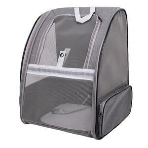 Pet Carrier Sac à dos, Respirant pliable Léger Straps réglables Sacs de porte-poupée avec des fournitures pour animaux rembourrés Convient pour les sorties quotidiennes de randonnée