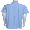 thumbnail image 4 of MesaSe Chemises d'Été en Lin pour Homme à Manches Courtes Unies Décontractées Amples Robe Hauts Doux T-Shirt Bleu m, 4 of 7